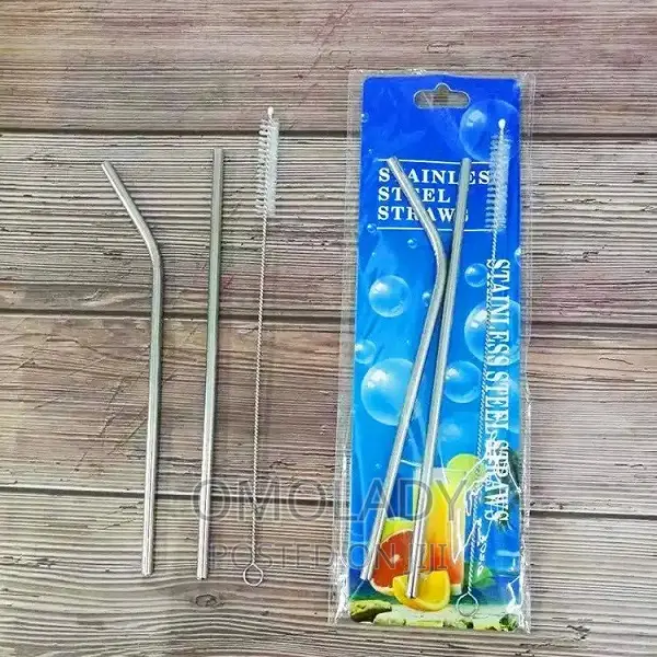 2 PCS Drinking Straw + Cleaner Brush Set
