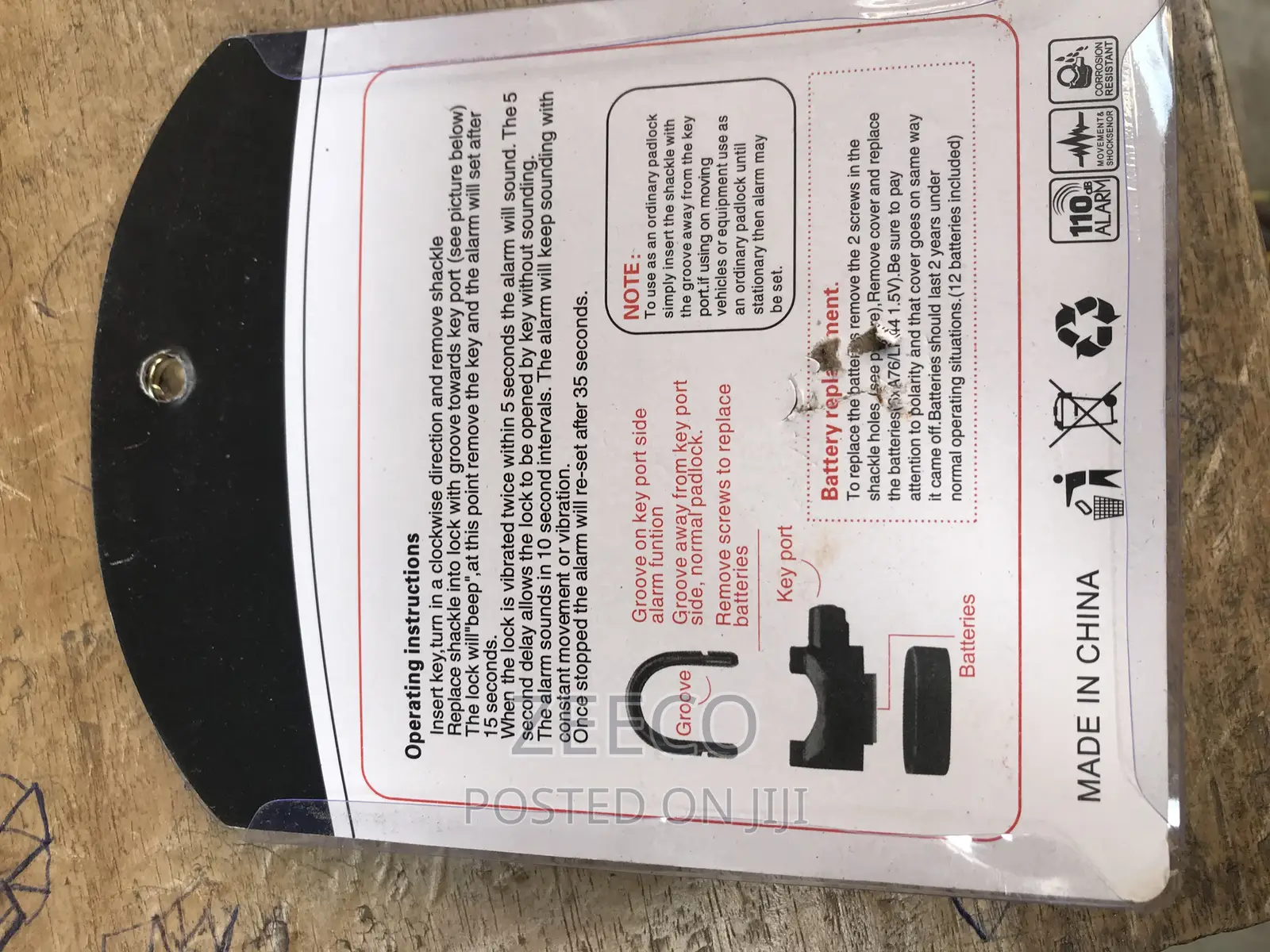 Alarm Padlock