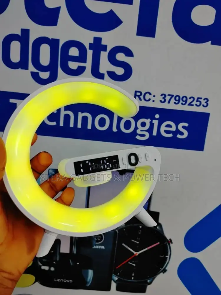 Wireless Charger With Light and Bluetooth Speaker (Small)