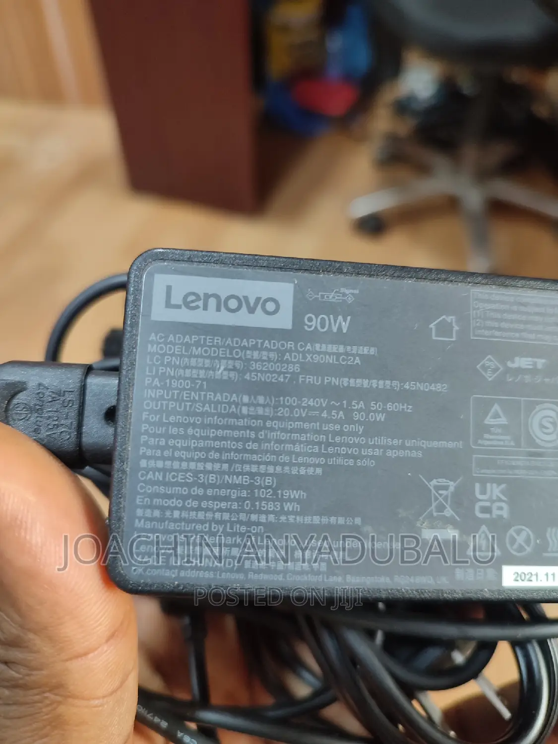 Lenovo Laptop Charger 90W 20V - 4.5A Follow Come Charger
