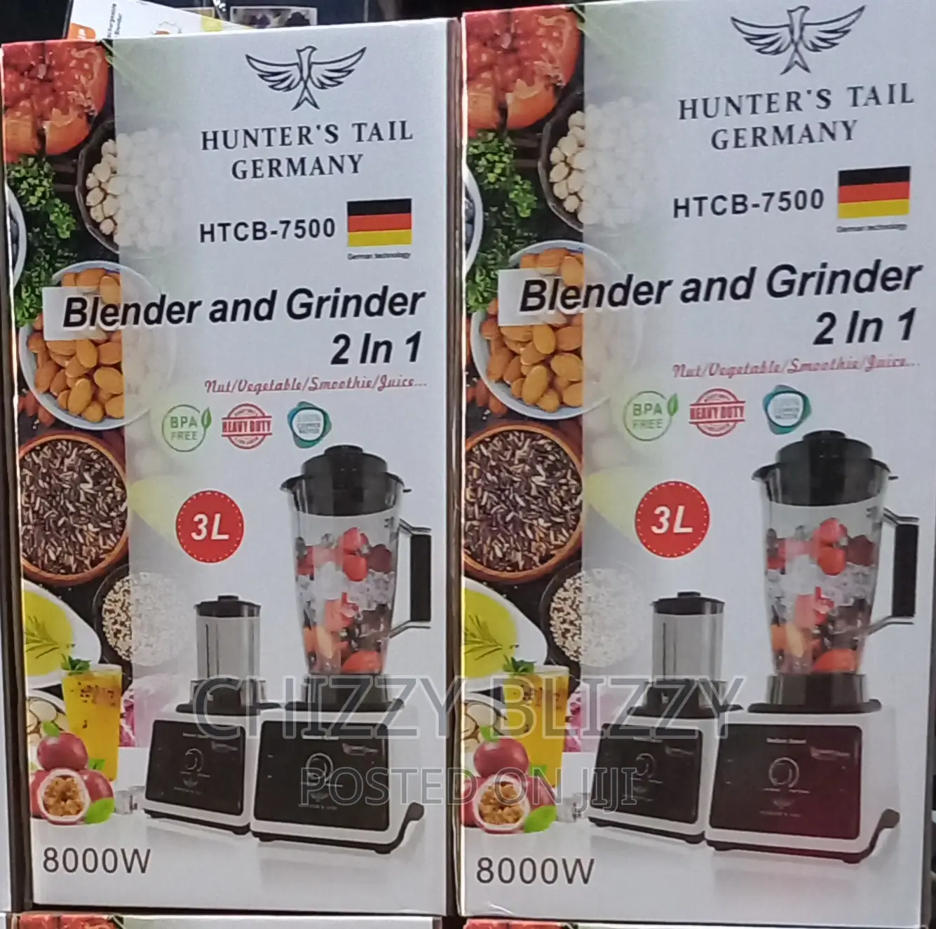 Hunter's Tail Germany Blender And Grinder. 8000w