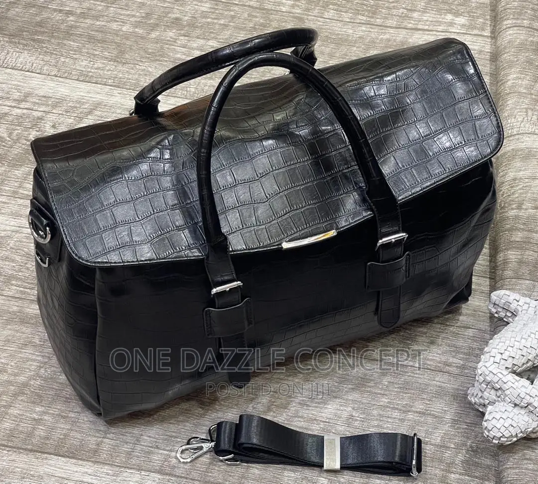 Genuine Leather Men’S Travel Bag