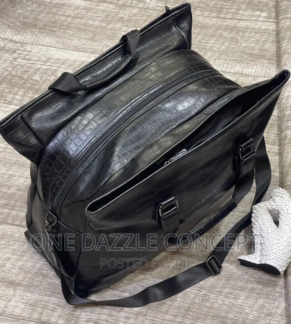 Genuine Leather Men’S Travel Bag