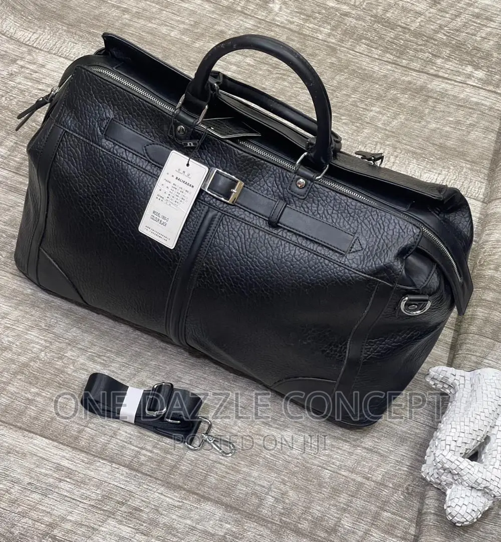 Genuine Leather Men’S Travel Bag