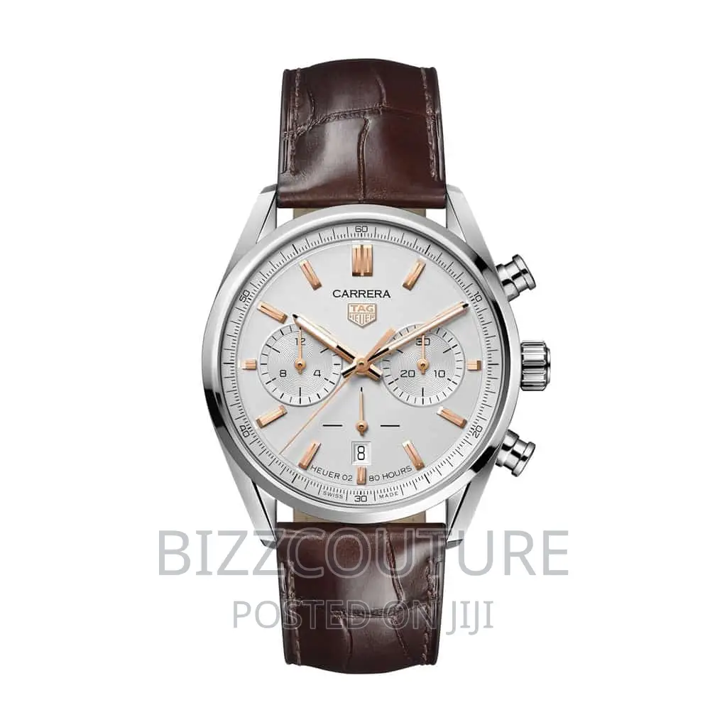 Original TAG HEUER CARRERA Leather Watch Available in Store