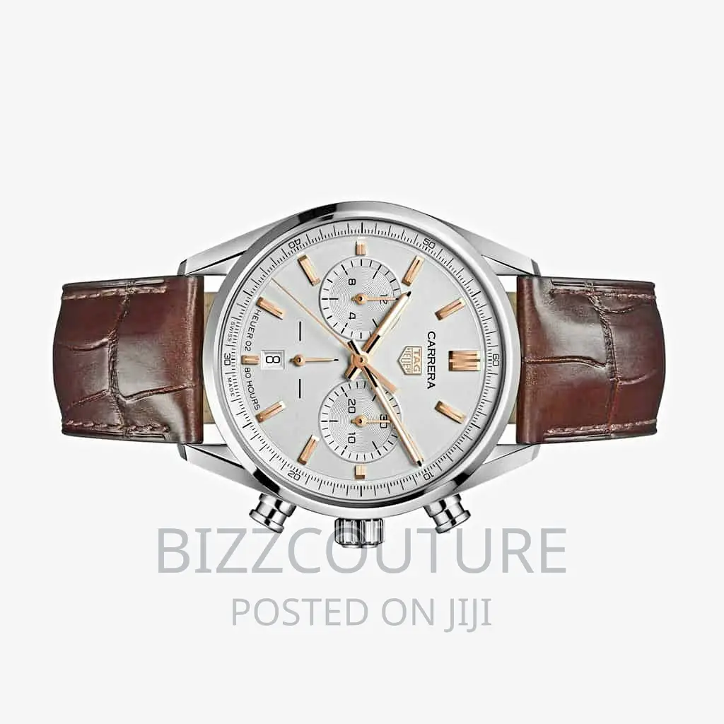 Original TAG HEUER CARRERA Leather Watch Available in Store