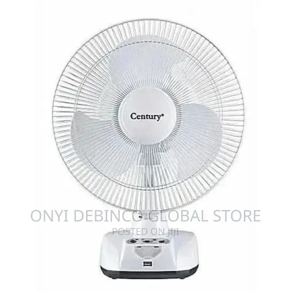 Century Rechargeable Table Fan 12"