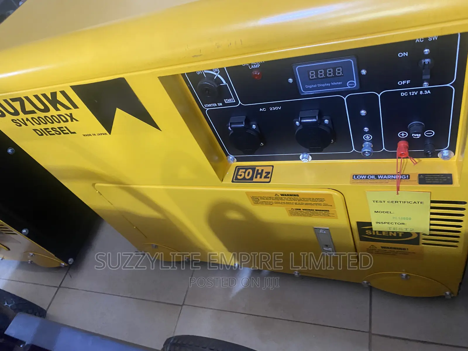Suzuki Generator 8.5kva Soundproof