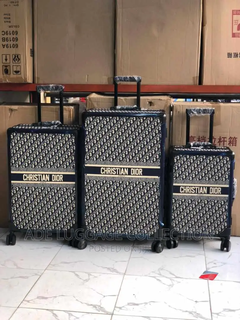 Christian Dior Louis Vuitton Light Metal Luggage 3in1