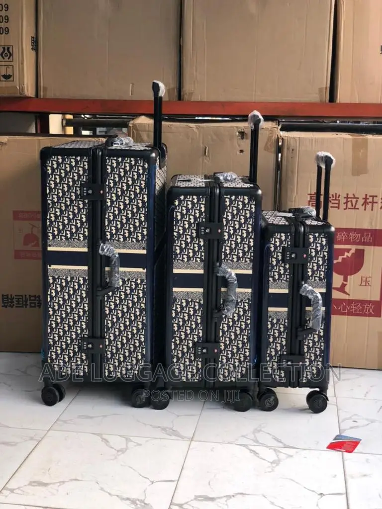 Christian Dior Louis Vuitton Light Metal Luggage 3in1