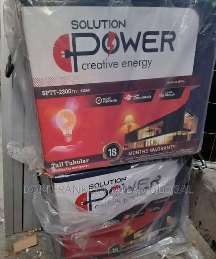 220ah Solution Power Tall Tubular Solar Inverter Battery