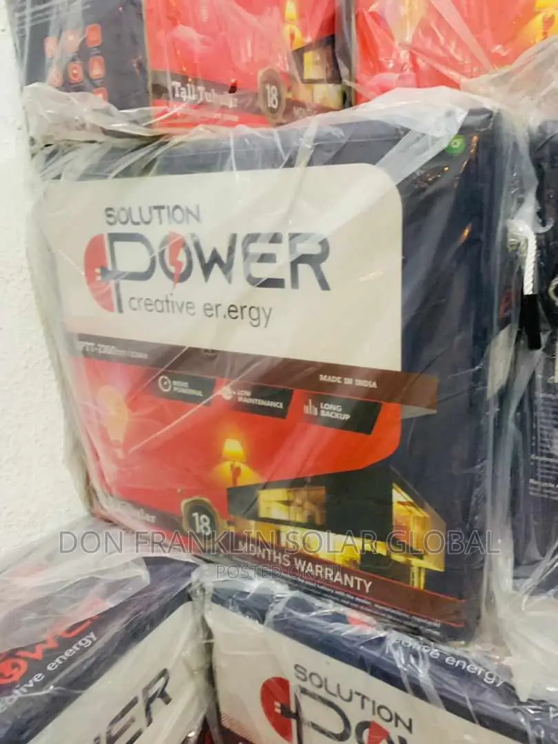 220ah Solution Power Tall Tubular Solar Inverter Battery