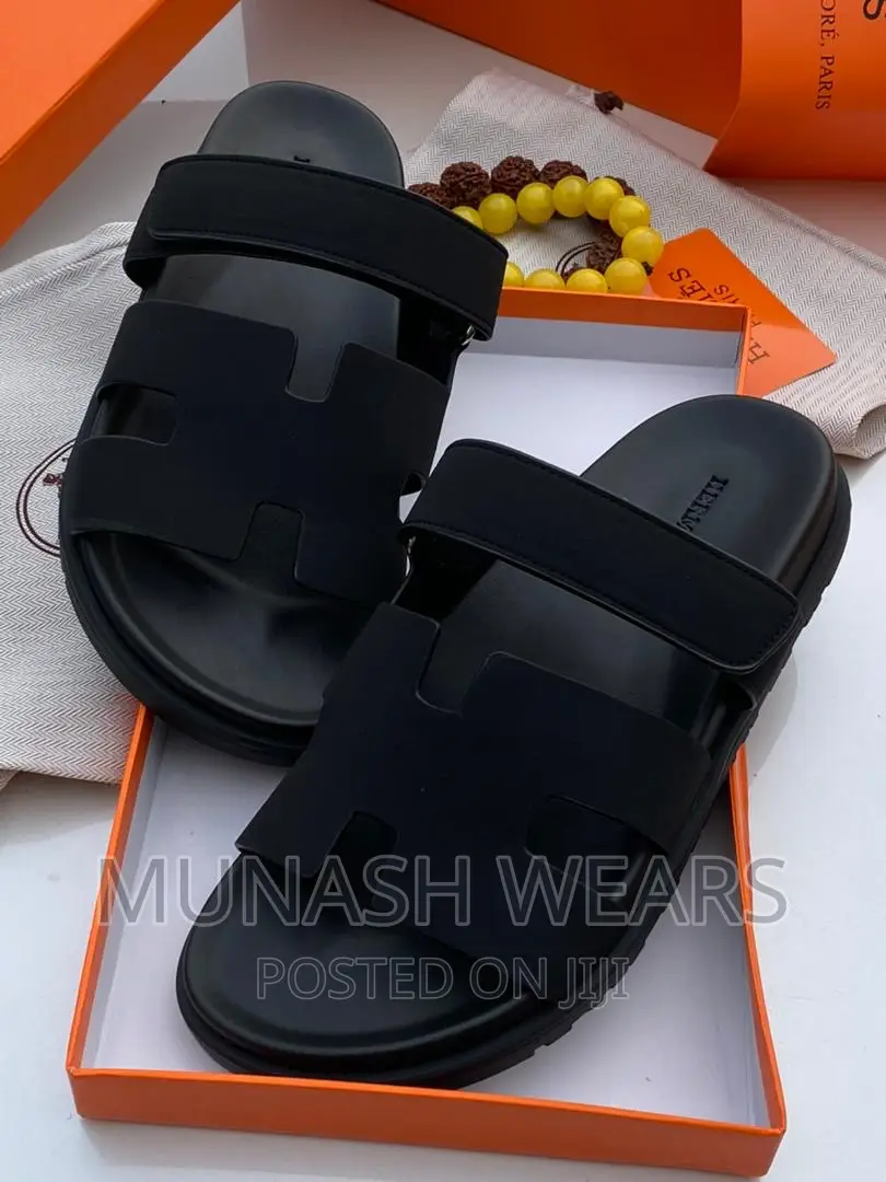 Hermes Leather Slipers