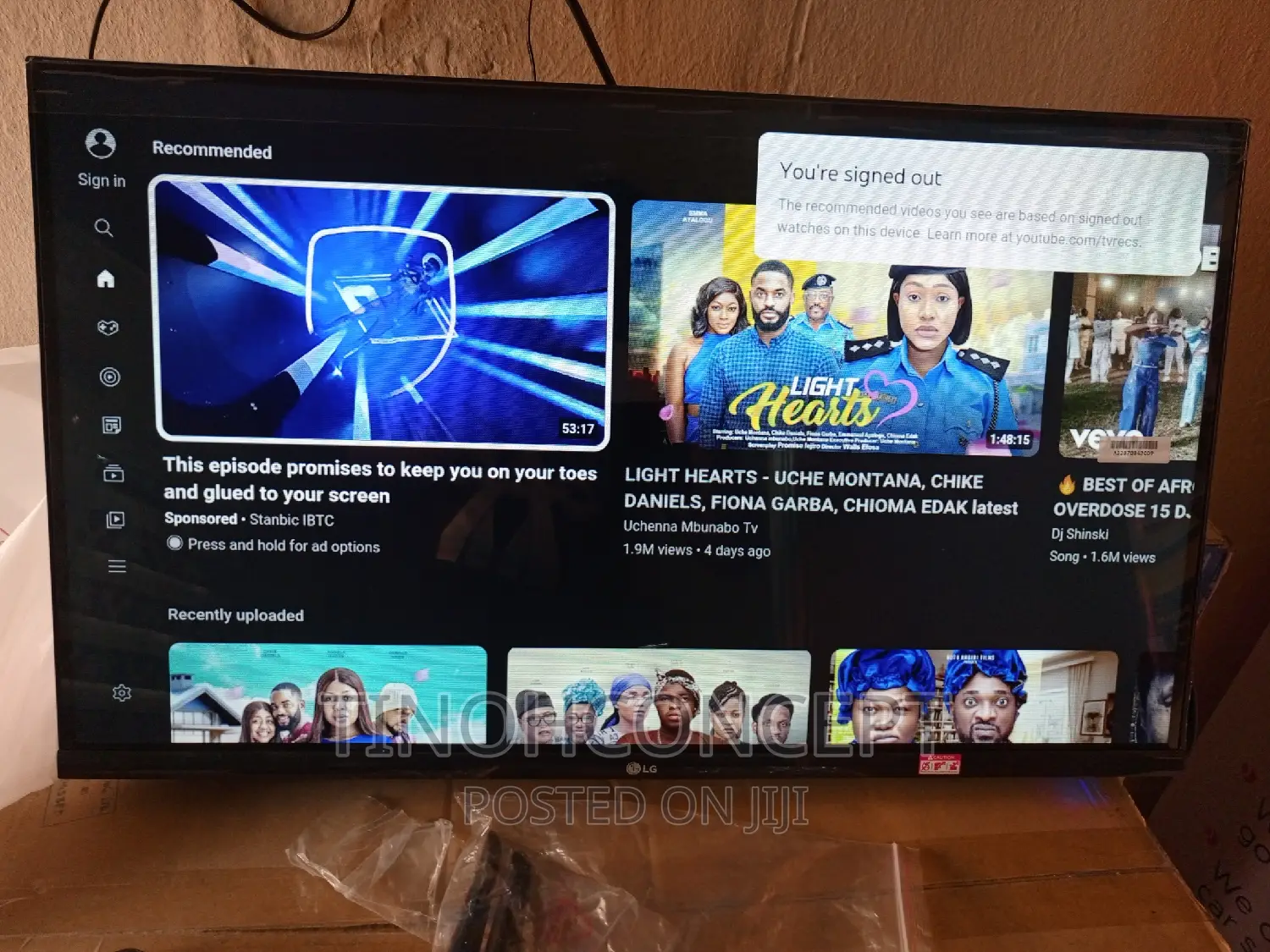 LG Smart TV 32 Inches Frameless