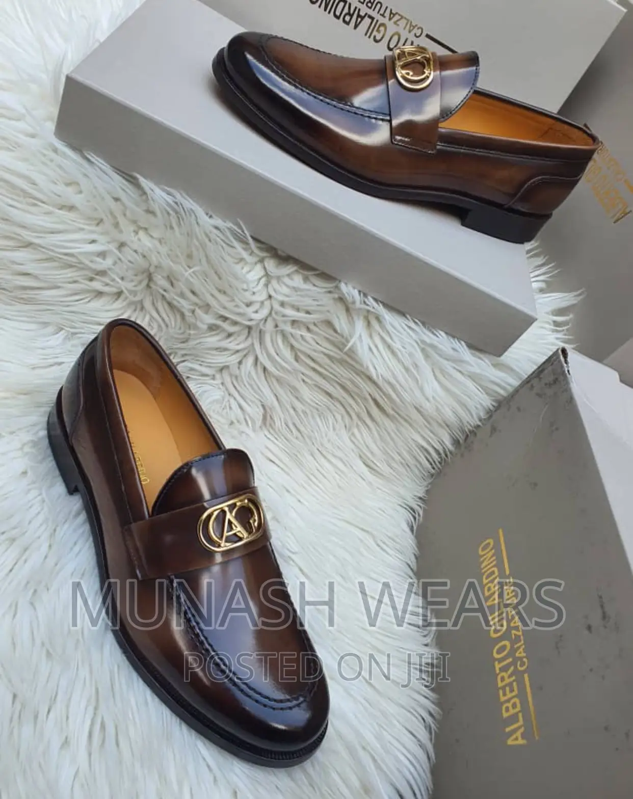 Pure Italian Leather Alberto Shoe