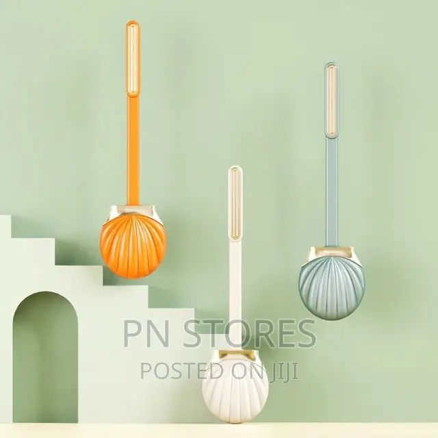 Silicon Shell Shape Toilet Brush Wall Mounting