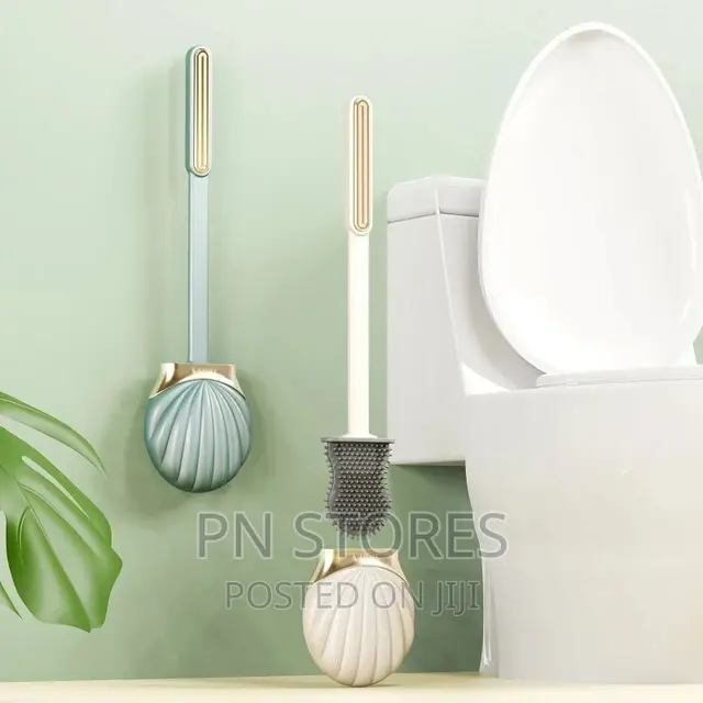 Silicon Shell Shape Toilet Brush Wall Mounting