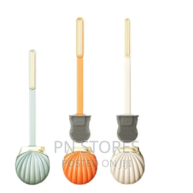 Silicon Shell Shape Toilet Brush Wall Mounting