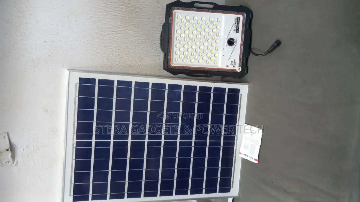 Solar Optics Lens Security Camera With Floodlight