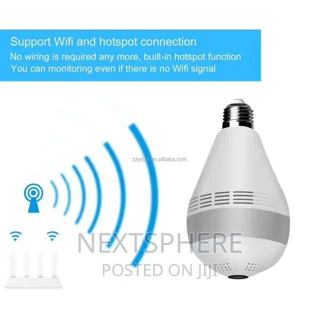 360° Panoramic Wifi IP Bulb With Fisheye Camera
Icsee App
