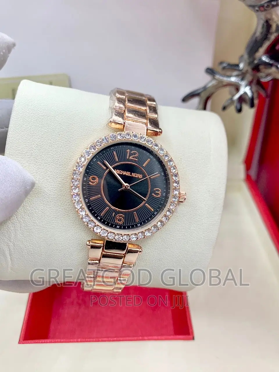 *Mk Stone Head Ladies Chain Watch Michael Kors
