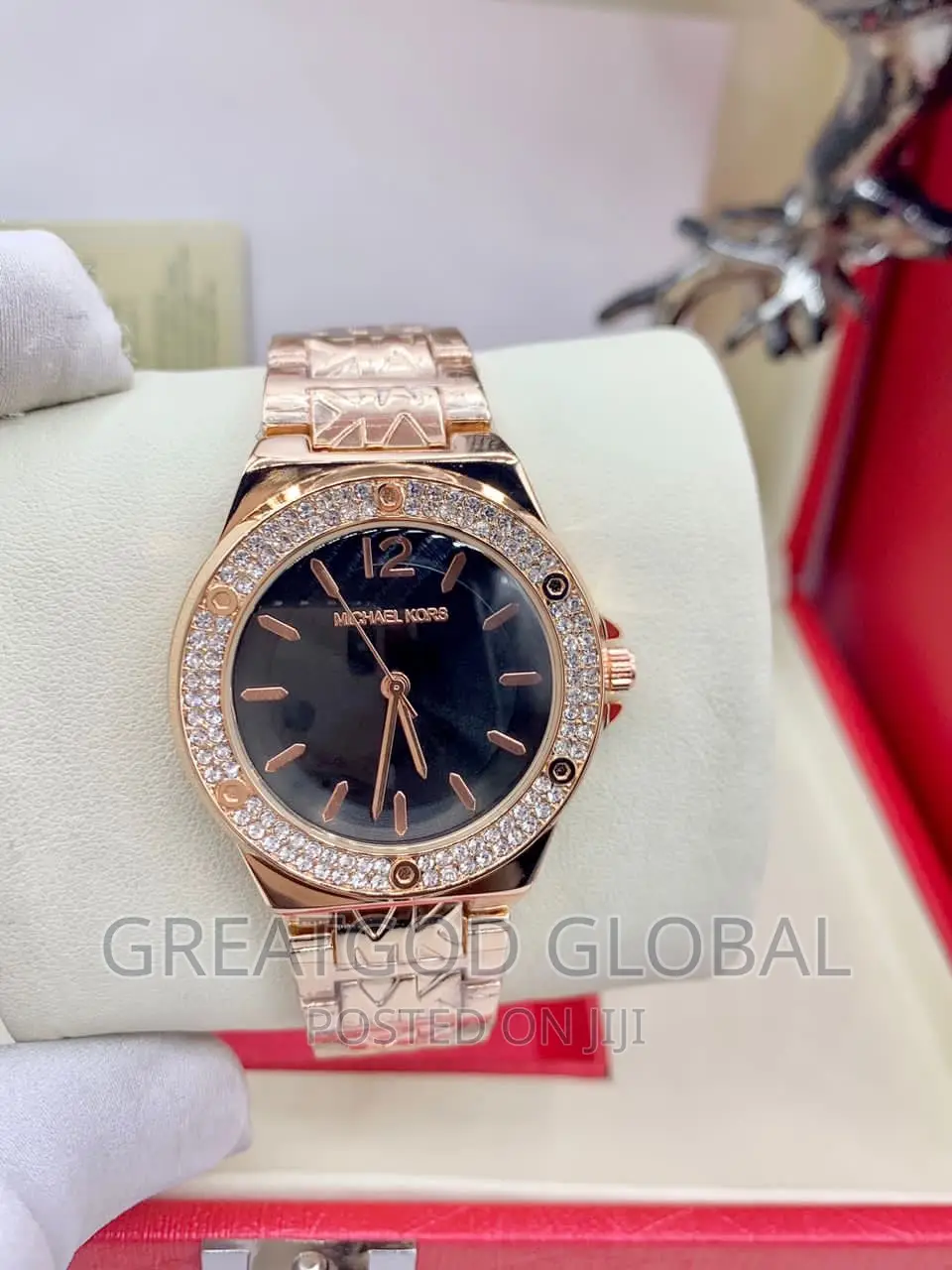 *Mk Stone Head Ladies Chain Watch Michael Kors Design