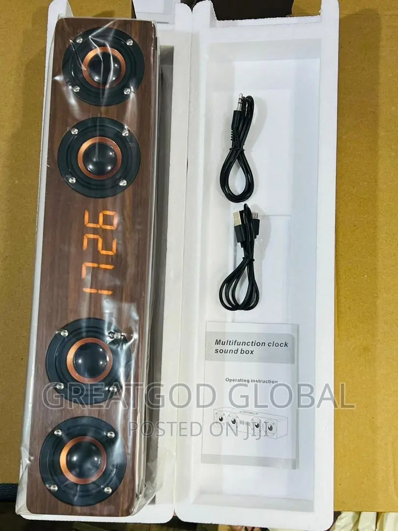 *Wooden Clock Speaker 