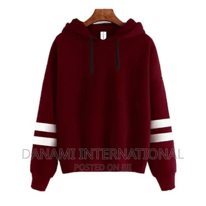 Danami White on Sleeve Contrast Sweatshirt Hoodie