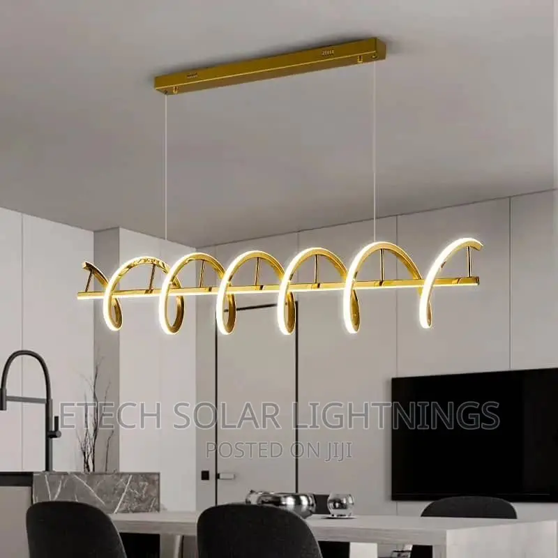 Art Design Nordic Stair Long Coil Dropping Chandelier Light