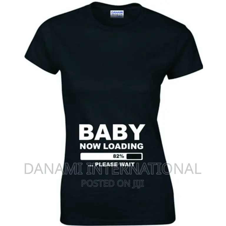Danami Baby Loading Pregnancy Black T-Shirt