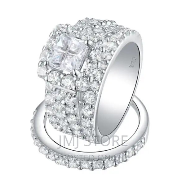 F.P Halo Wedding Rings-925 Silver
Product Code: 4298369