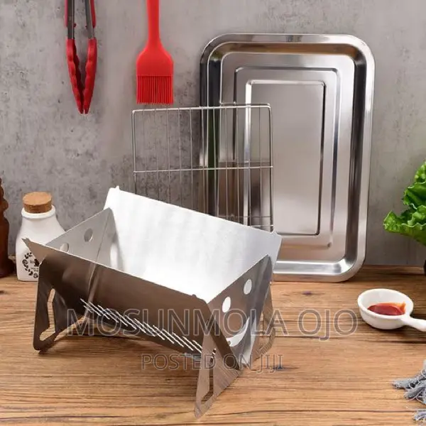 2 in 1 Stainless Steel Barbecue Grill / Charcoal Pot