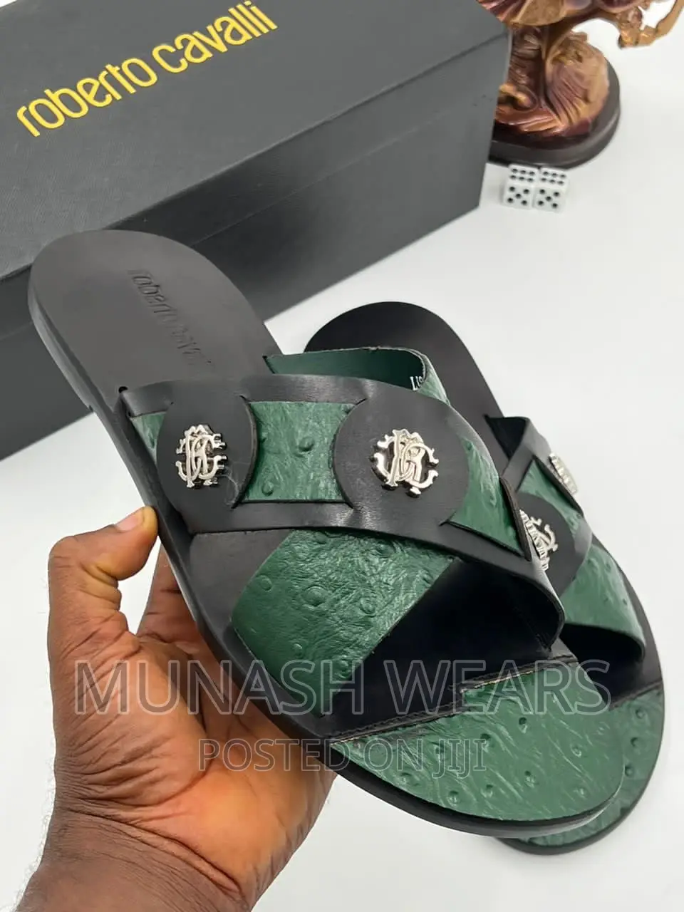 Salvatore Feragamo Leather Slipers