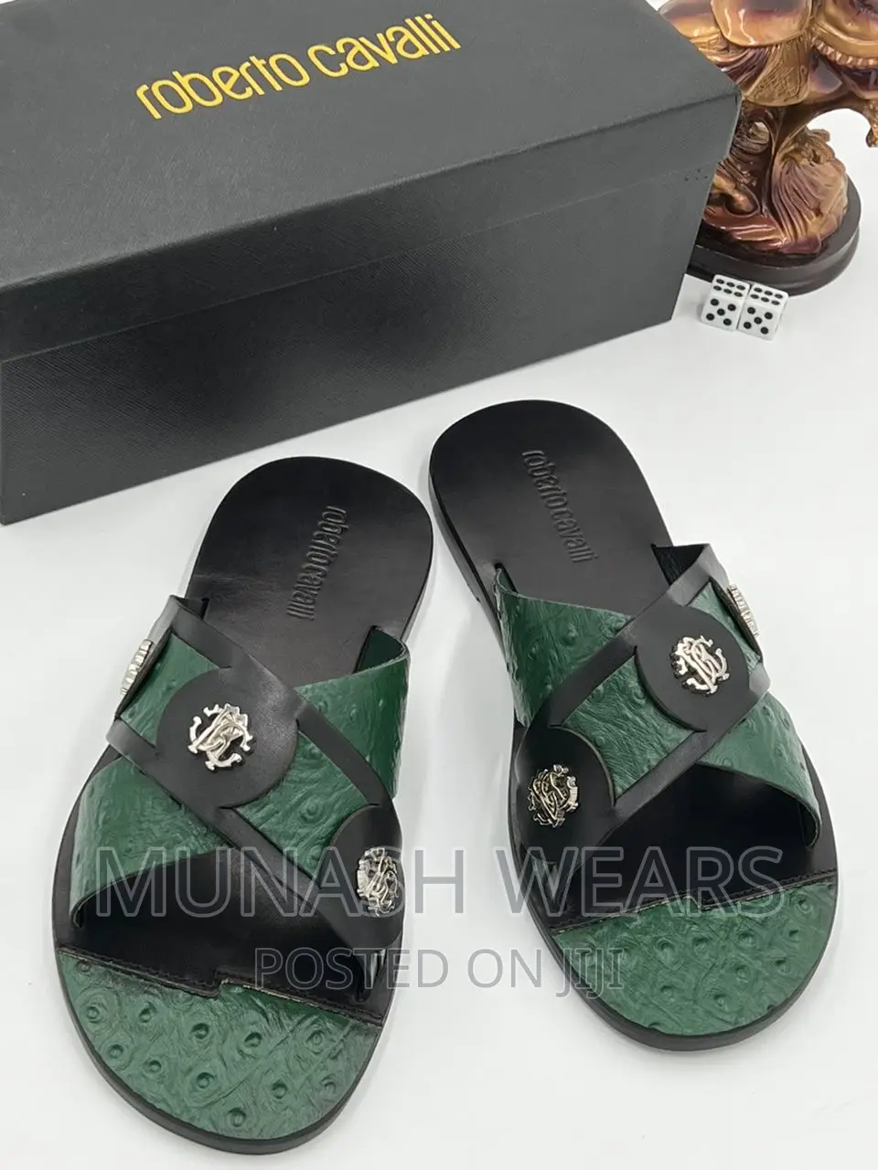 Salvatore Feragamo Leather Slipers
