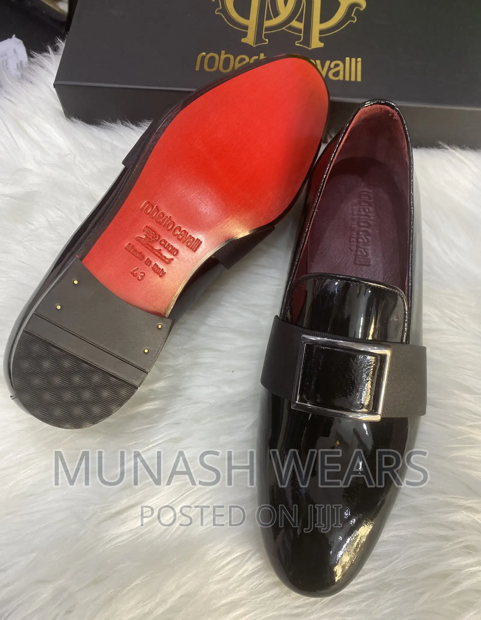 Luxury Italian Roberto CAVALLI Leather Shoe