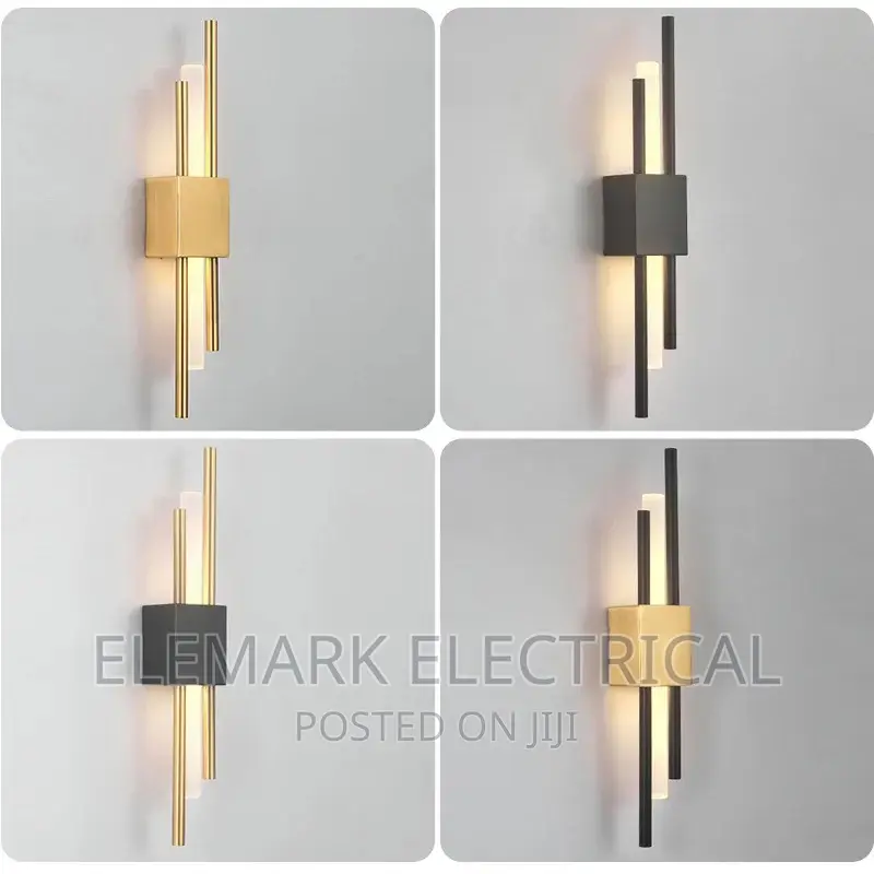 LED Bedroom Wall Lamp Copper Line