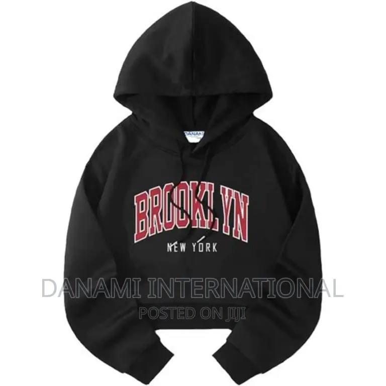 Danami Crop Hoodie With Brooklyn New York Print