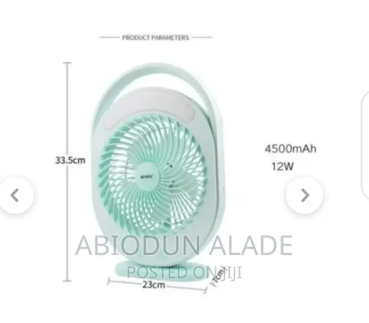 6 Rechargeable Led Multi-Functional Fan