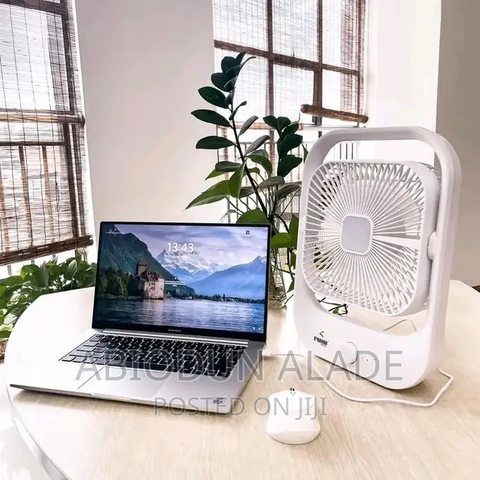 Iwin 8 Inches Table Fan Rechargeable