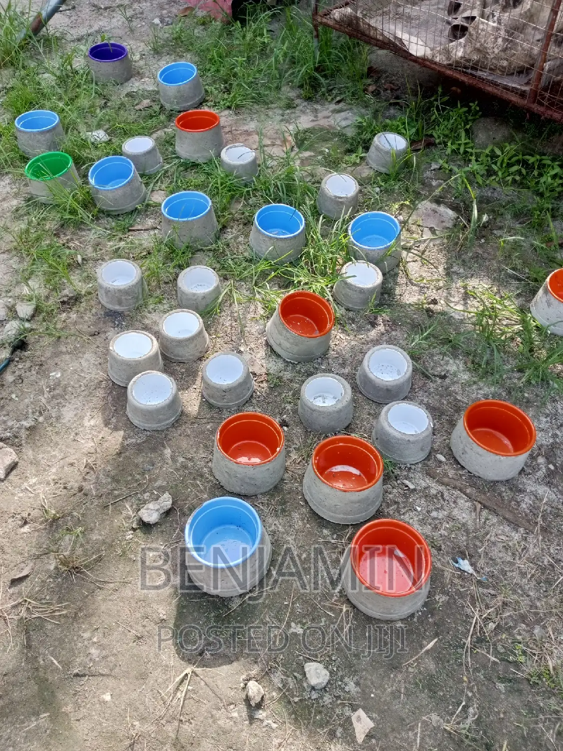 Concrete Rabbit Feeders and Drinkers