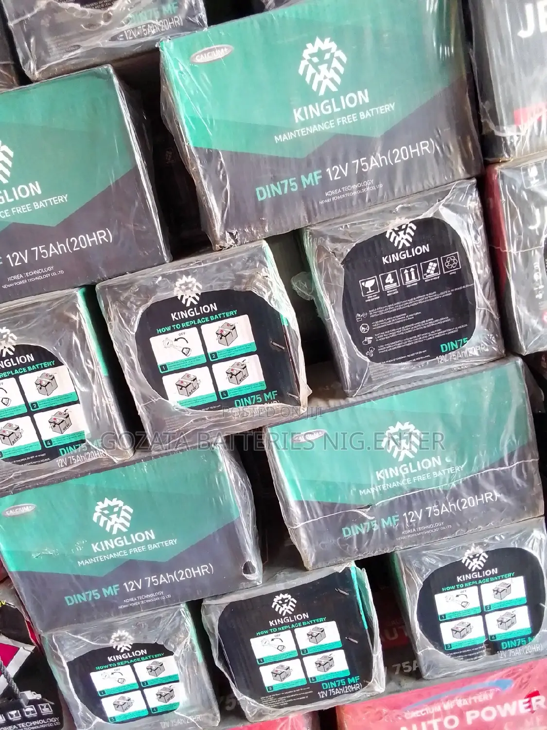 Car Battery 75ah High Quality With 1year Guarantee