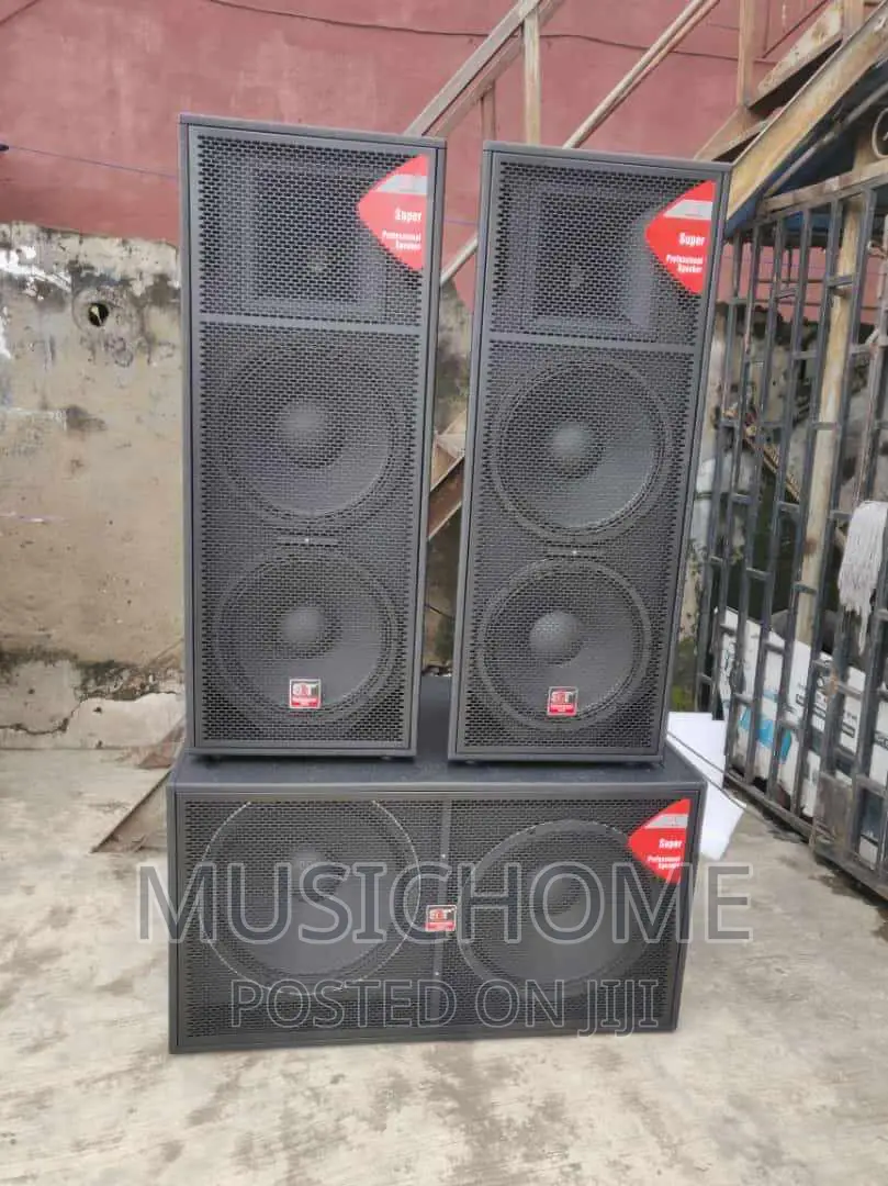 Giant Full Range Speakers and Double Subwoofer