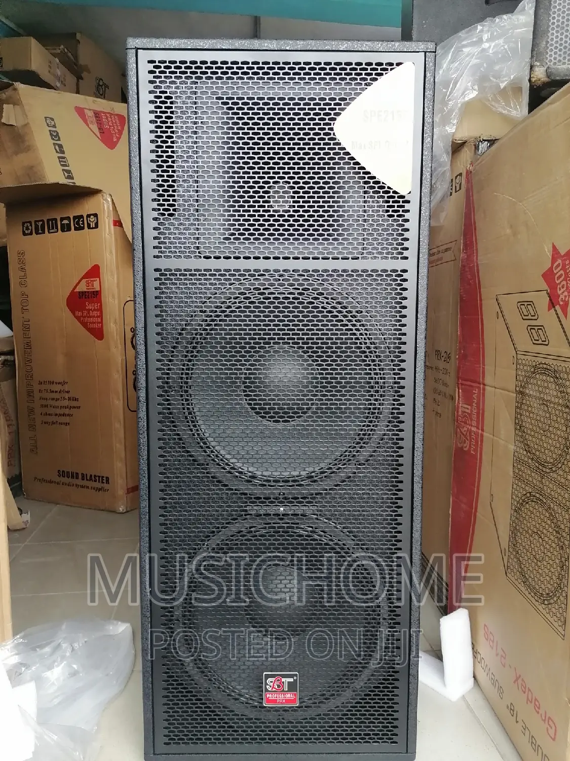 Giant Full Range Speakers and Double Subwoofer