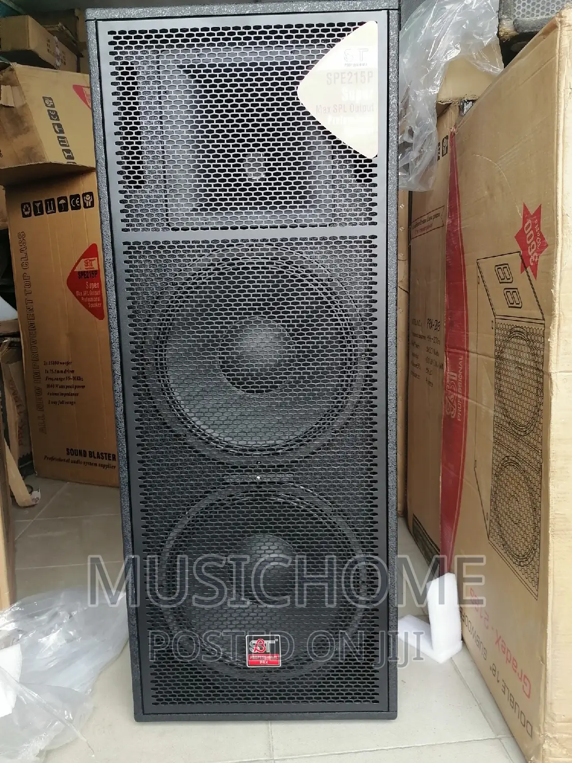 Giant Full Range Speakers and Double Subwoofer