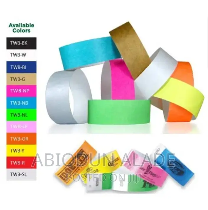 100 PCS Event Paper Wristbands