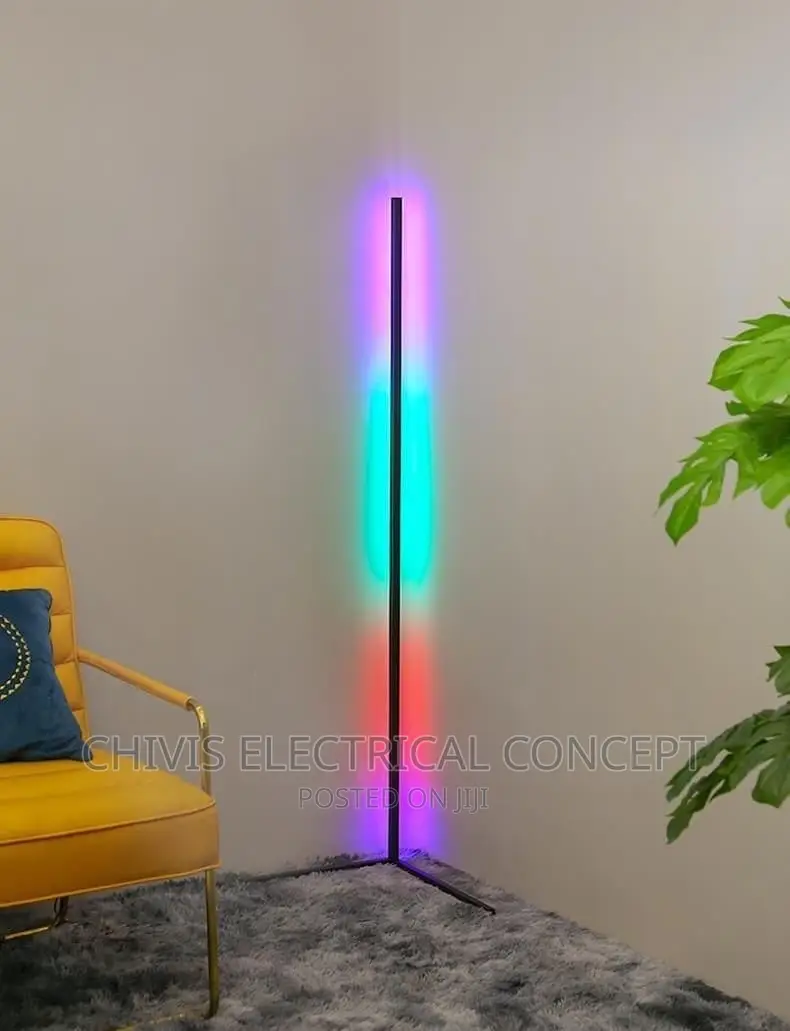 63in Living Room Corner Stand Floor Lamp Tuya Smart App RGB