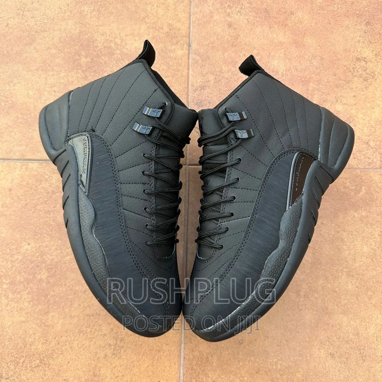 Classic Jordan 12 Triple Black Sneakers