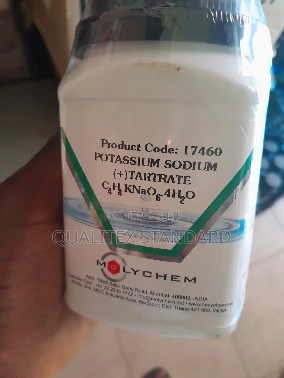 500g Molychem Potassium Sodium Tartrate