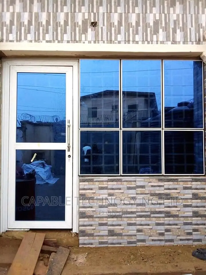 Alluminum Door  Glass Cutting Wall