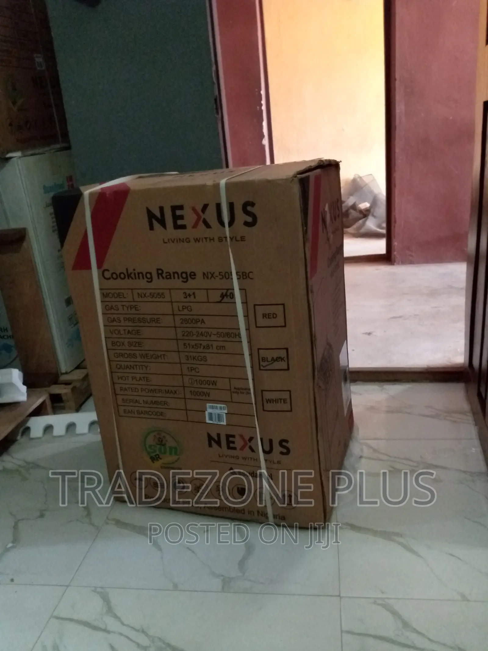 Nexus 4+0 Free Standing Gas Cooker-Nx-5055bc